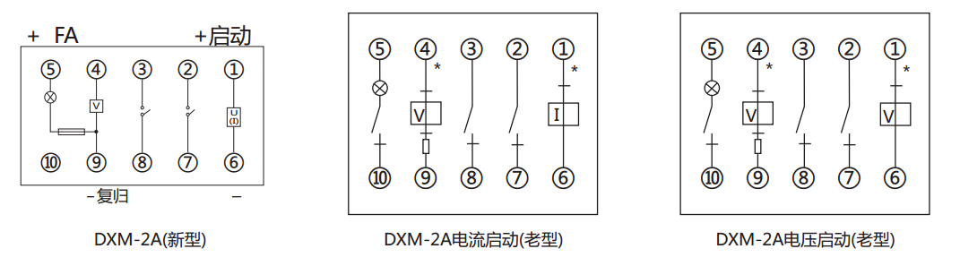 DXM-2A信號(hào)繼電器內(nèi)部接線(xiàn)及外引接線(xiàn)圖 DXM-2A信號(hào)繼電器內(nèi)部接線(xiàn)及外引接線(xiàn)圖
