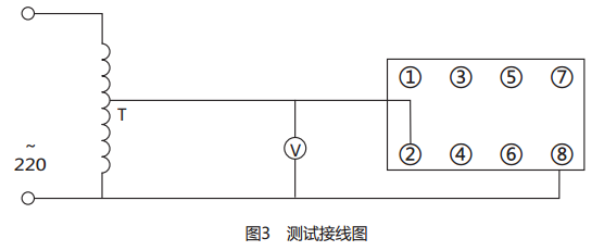 DY-38/Z電壓繼電器接線與調試接線圖