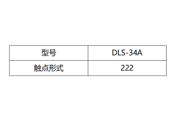 DLS-34A觸點形式圖 DLS-34A觸點形式圖